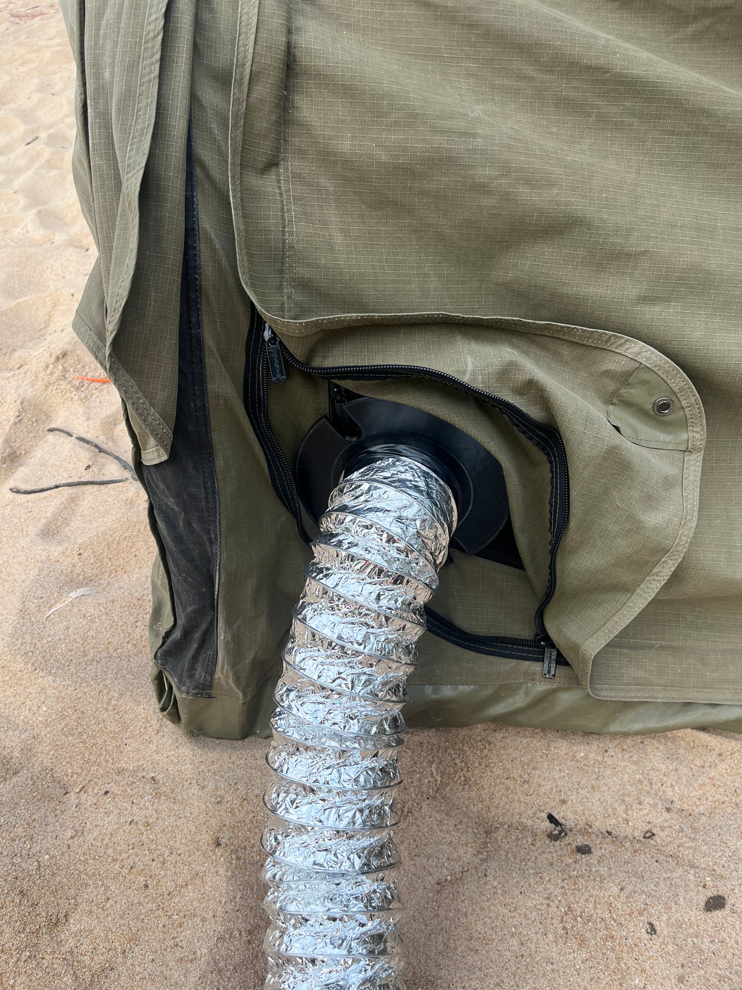 Tent to duct adapter